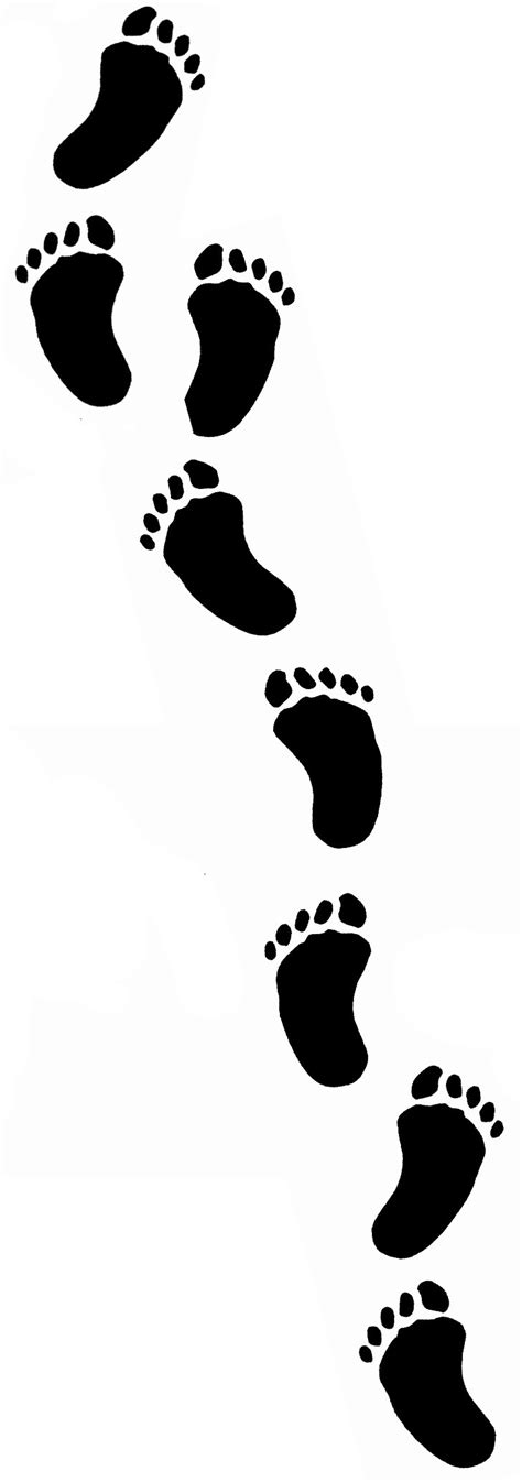 Free Footprint Clipart Black And White, Download Free Footprint Clipart Black And White png ...