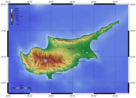 Cyprus Topo Map - MapSof.net