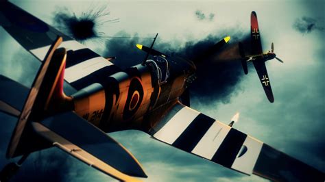 Spitfire vs BF 109 G by Blaze-CLA on DeviantArt