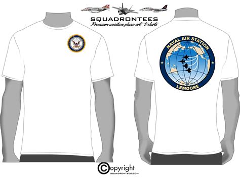 NAS Lemoore Logo Back Squadron T-Shirt - USN Licensed Product