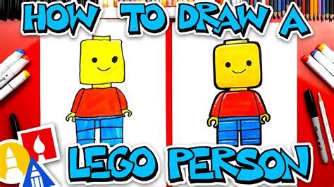 How To Draw A Lego Person - Art For Kids Hub