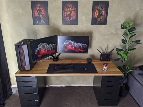 Finally did the ikea desk setup – Artofit