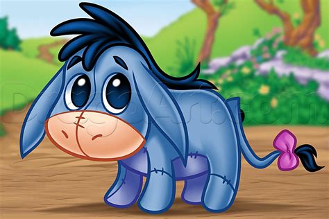 Cute Eeyore | Chibi drawings, Baby cartoon characters, Baby disney characters