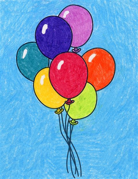 How To Draw Cartoon Balloons - Perspectivenumber Moonlightchai