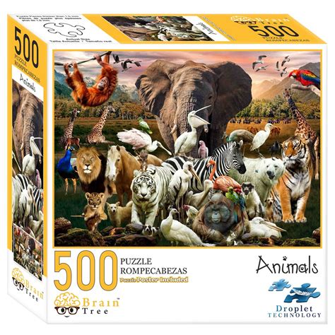 Brain Tree - Animal Jigsaw Puzzles 500 Piece | Michaels