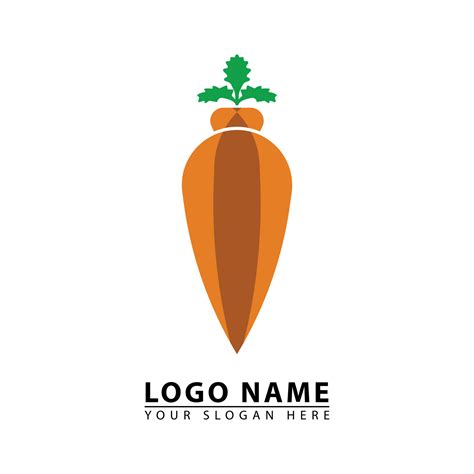 carrot elegant logo vector icon. 22386655 Vector Art at Vecteezy