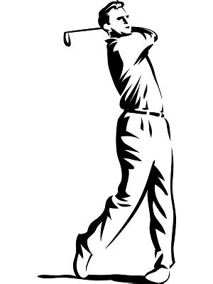 Golfer swing clip art image – Clipartix