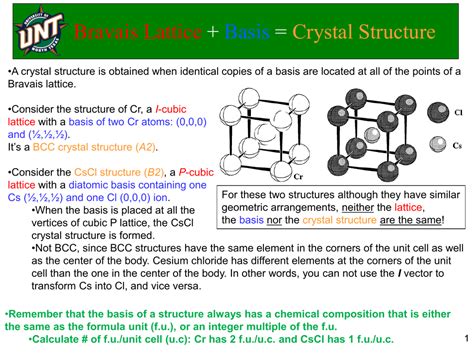 Bravais Lattice + Basis = Crystal Structure