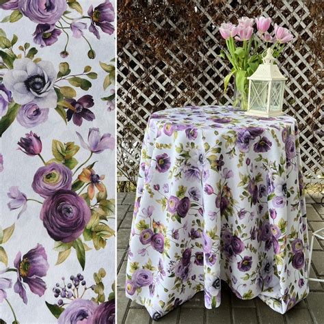 Purple Tablecloth - Etsy