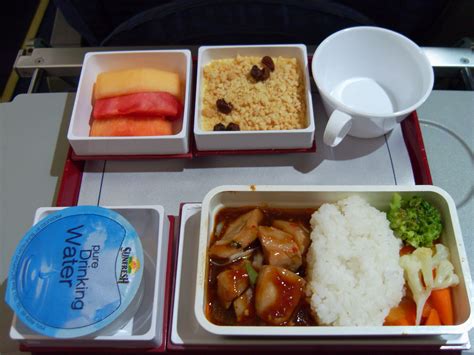 Economy class meal on China Airlines. | Food, Airplane food, Cafeteria food