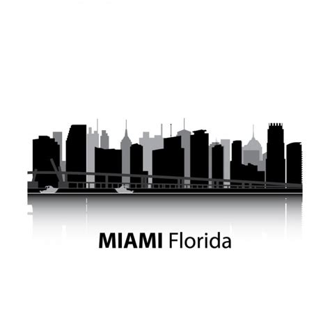 Free Vector | Miami skyline design