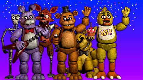 FNaF 1 Animatronics : r/fivenightsatfreddys