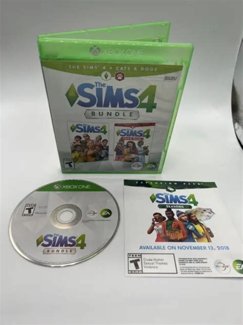 THE SIMS 4 Bundle Plus Cats and Dogs (Microsoft Xbox One, 2018) COMPLETE CIB £17.11 - PicClick UK