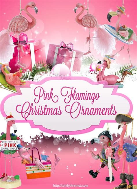 Pink Flamingo Tree Ornaments • Comfy Christmas