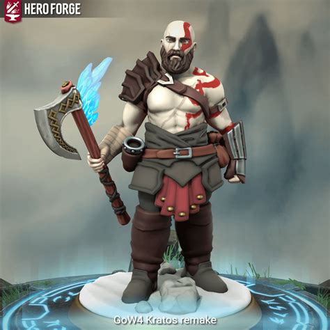 Remade God of War 4 Kratos : r/HeroForgeMinis