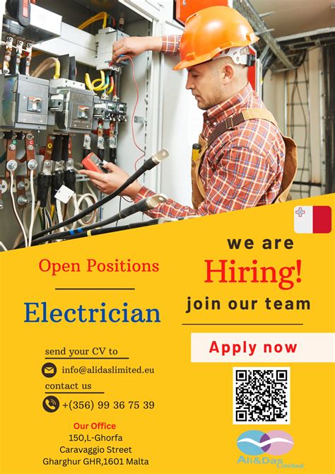 Electrician - Ali & Das Ltd | Employment Outsourcing