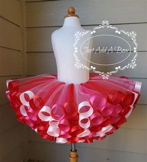 Red Light Pink Hot Pink Tutu Skirt Ribbon Tutu Dress - Etsy