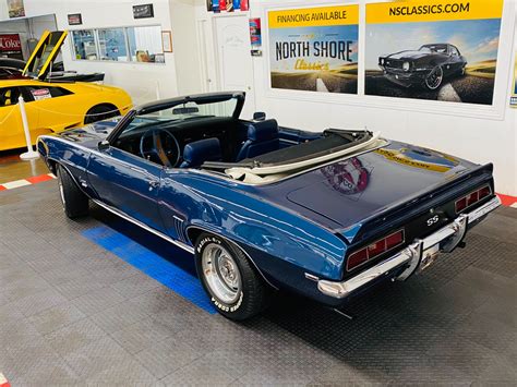 1969 Chevrolet Camaro - SUPER SPORT CONVERTIBLE TRIBUTE - FACTORY DUSK BLUE - SEE VIDEO Stock ...