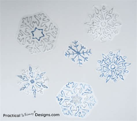 Snowflake Window Decals - Practical Whimsy Designs