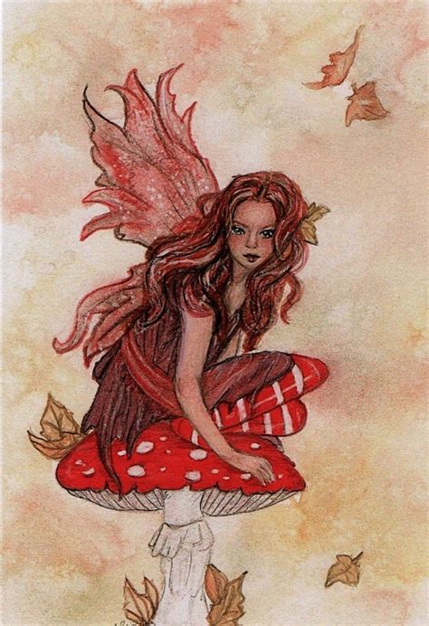 Toadstool Fairy Art Print Autumn Art Print Fairy Art Print | Etsy