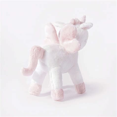 White Fluffy Cuddly Pink-accented Unicorn Stuffed Animal - PlushThis