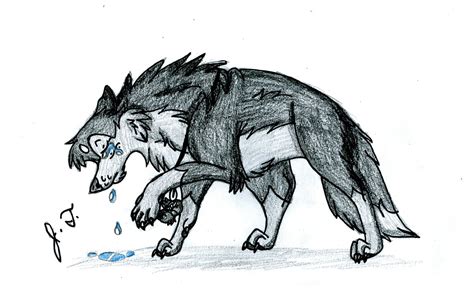 Sad Wolf Drawing - Wolf Sad Sweet Deviantart Downloads | Dekorisori