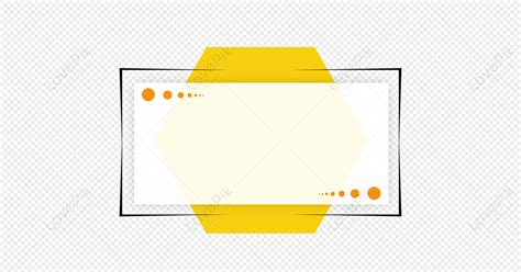 Creative Yellow Text Box Design, Yellow Box, Creative, Text Free PNG ...