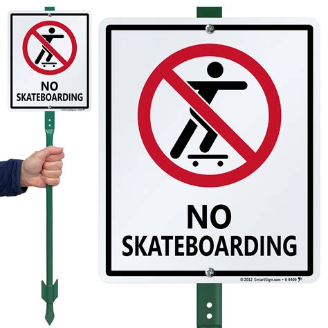 No Skateboarding Signs for Your Property