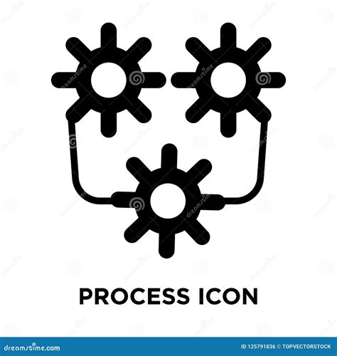 Process Icon Vector Isolated on White Background, Logo Concept O Stock ...