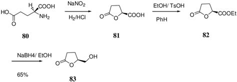 Scheme 20: Synthesis of (+)- -butyrolactone developed by Taniguchi and... | Download Scientific ...