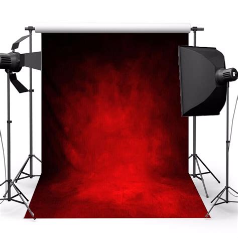 5x7ft Retro Dark Red Theme Photography Vinyl Backdrop Studio Background ...