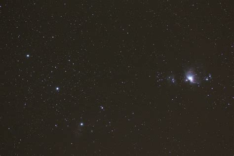 Orion belt, nebula and faint Flame nebula - Sky & Telescope - Sky & Telescope