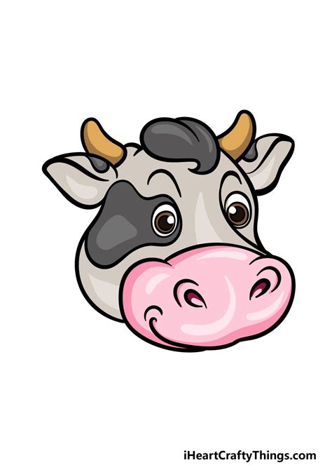 How To Draw A Cartoon Cow Face - All About Cow Photos