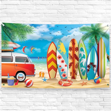 Buy KatchOn, XtraLarge Beach Backdrop, 72x44 Inch - Beach Party Decorations | Surf Party ...