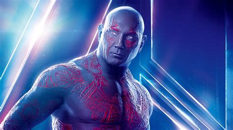 Drax in Avengers Infinity War Dave Bautista 4K 8K Wallpapers | HD Wallpapers | ID #23658