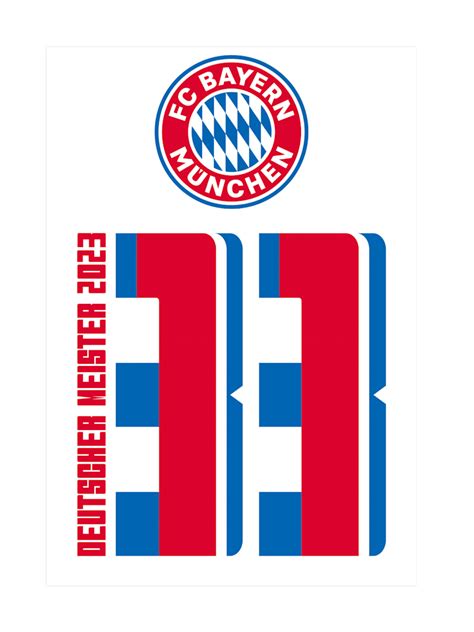 Wandsticker Deutscher Meister Logo 2023 | Offizieller FC Bayern Store