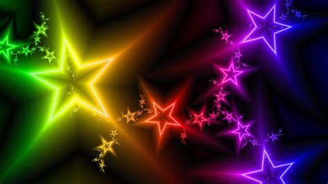 Neon Stars Wallpapers - Top Free Neon Stars Backgrounds - WallpaperAccess