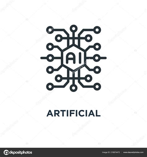 Artificial Intelligence Icon Concept Symbol Design Vector Illustration ...