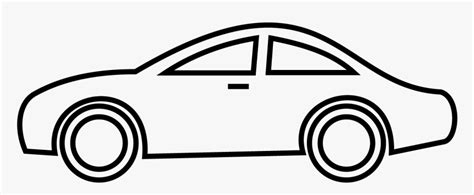 Clip Art Of Car Clipart Image - Black And White Transparent Car Clip Art, HD Png Download - kindpng