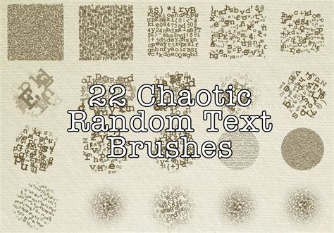 22 Chaotic Random Text Brushes | Free Photoshop Brushes at Brusheezy!