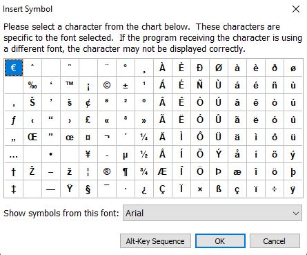 Symbols, International and Unicode Characters - ShortKeys