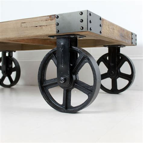 Industrial Coffee Table With Wheels: A Stylish And Versatile Furniture Piece For Your Home ...