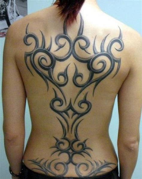 Tribal Tattoos On Back For Women