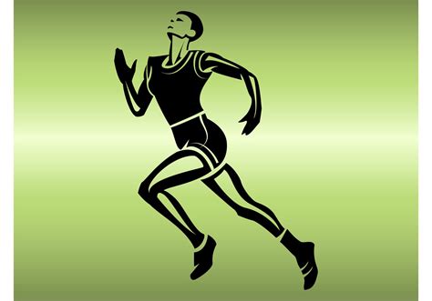 Running Athlete - Download Free Vector Art, Stock Graphics & Images