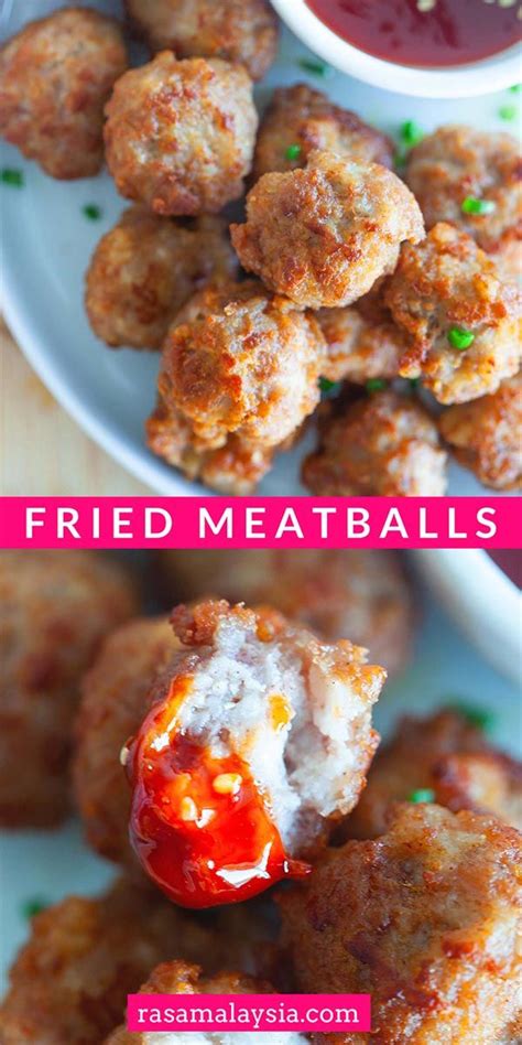 Everyone loves meatballs. This is a Chinese meatballs recipe where the meatballs are fried. Easy ...