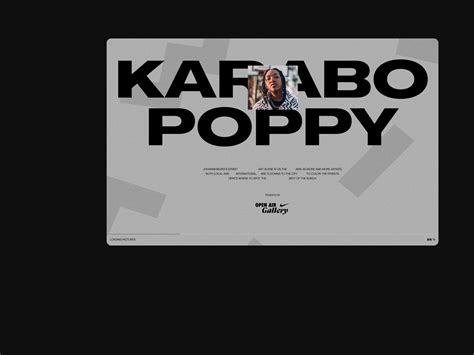 Karabo Poppy: Open Air Gallery by Monde Marafane on Dribbble