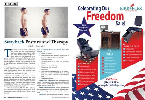 Swayback Posture and Therapy | The American Chiropractor | JULY 2020