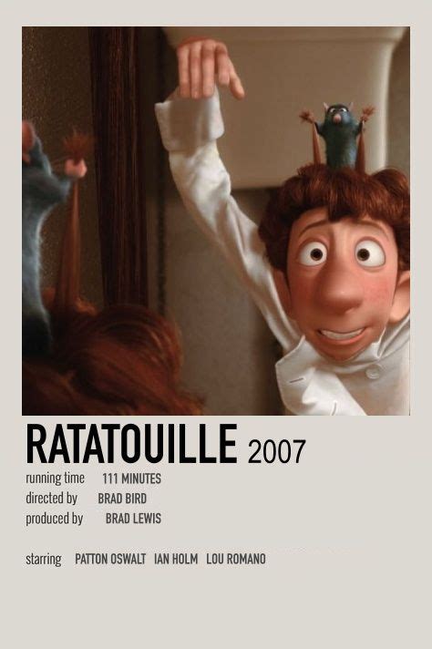 Ratatouille Poster | Alternative movie posters, Iconic movie posters, Film posters vintage