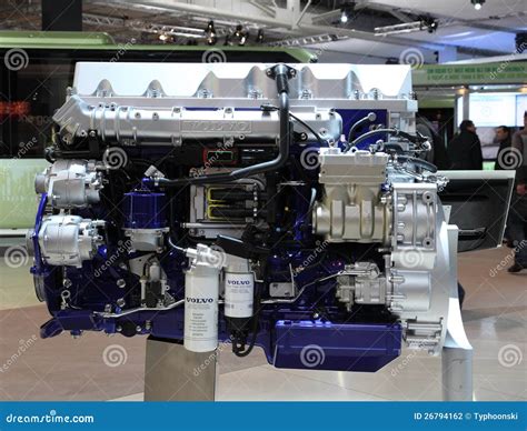 Volvo Diesel Engine for Trucks Editorial Photography - Image of engine, auto: 26794162