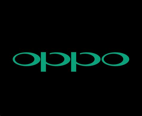 Oppo Logo Brand Phone Symbol Green Design Chinese Mobile Vector Illustration With Black ...